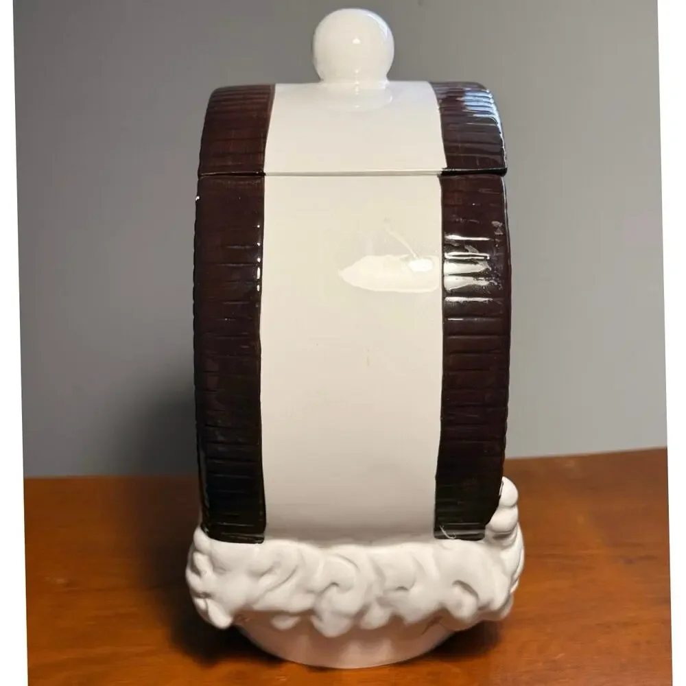 Vintage Nabisco Oreo Ceramic Cookie Jar Canister Milk Splash Houston Harvest